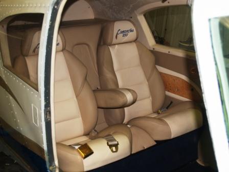 Notice the leather interior and the bucket seats for more comfortable seating| Sequim Flight instructor Scott Brooksby